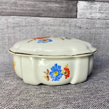 Oscar Schlegelmilch virágos porcelán mini bonbonier tartó Oscar Schlegelmilch virágos porcelán mini bonbonier tartó