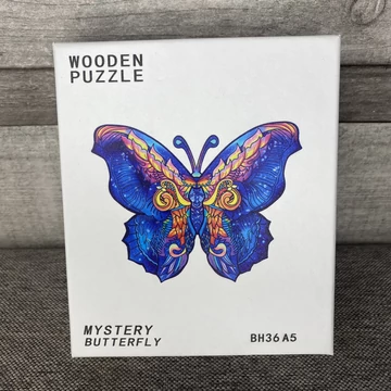 Wooden Puzzle Mystery Butterfly, Pillangó fa kirakó