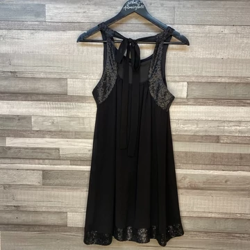 Promod fekete flitteres elegáns ruha L