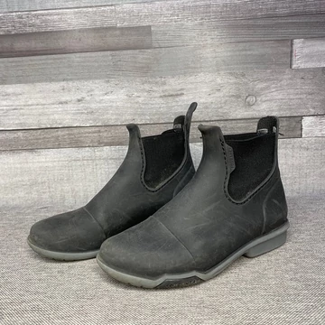 Fouganza gyerek rövid szárú lovaglócsizma szürke talppal 30