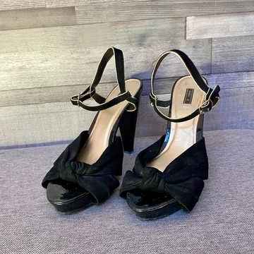 Zara fekete magassarkú szandál 41