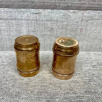 Antik réz só és borstartó dísz