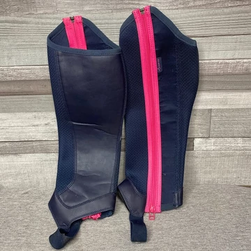 Fouganza sötétkék lovagló csizmarátét 14 év