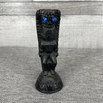 Vintage Lava CoCo Joe's Hawaii, Posessor of Powers kézzel faragott Tiki szobor