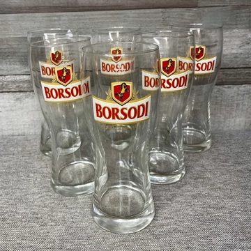 Borsodi sörös 0,5 l pohár 6 db