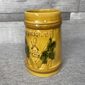 Retro WernesGrüner mázas söröskorsó
