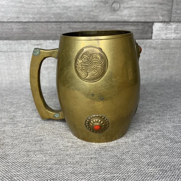 Antik réz boros korsó