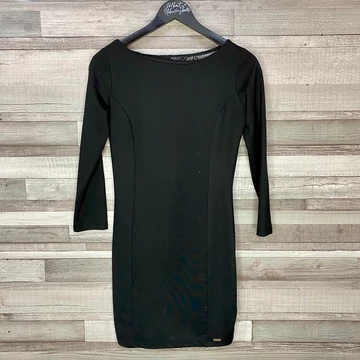 Mohito csipkés hátú fekete ruha S