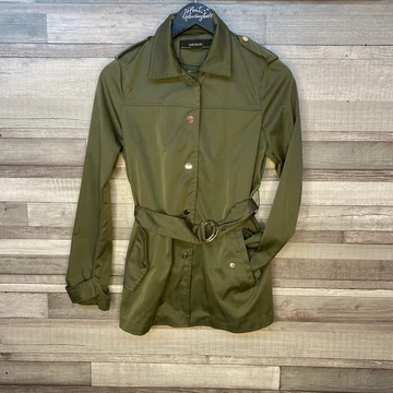 Zara Basic khakizöld patentos vékony dzseki XS