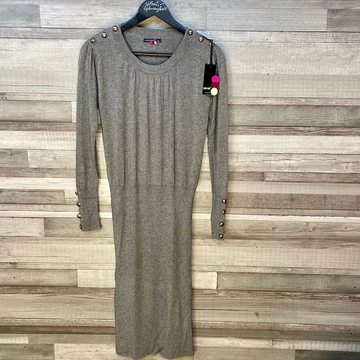 Louise Orop kötött szürke ruha M-L