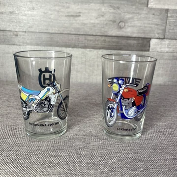 Husqvarna 400 WR, Laverda 500 motoros üveg poharak