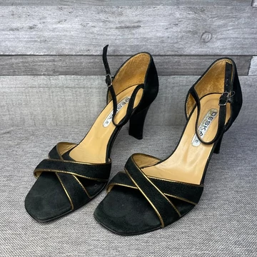 Deska fekete magassarkú latin tánc cipő 36