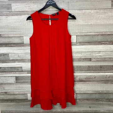 BodyFlirt piros ruha 36