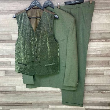 Vintage zöld 3 részes öltöny szett 50