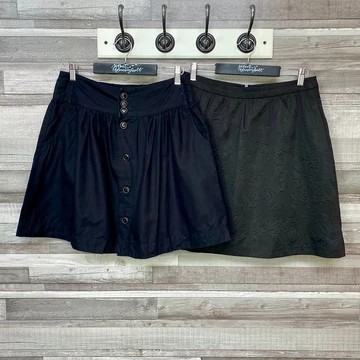 Reserved; Stradivarius fekete szoknya szett 38-40