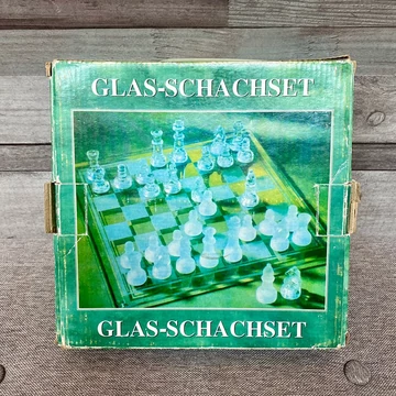 Üveg Sakk szett 20 x 20 cm