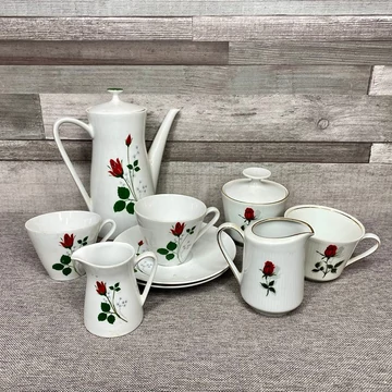 Winterling Bavaria, Mitterteich Bavaria rózsás teás készlet