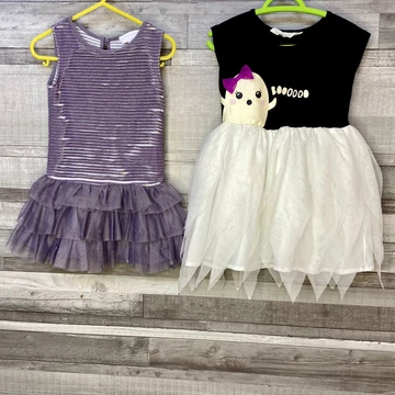 H&amp;amp;M; Vögele kislány fodros ruha szett 92