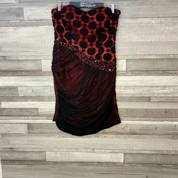 Lucy &amp;amp; Co. piros-fekete alkalmi ruha M