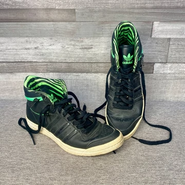 Adidas Sleek Series magasszárú fekete-zöld sportcipő 36 2/3