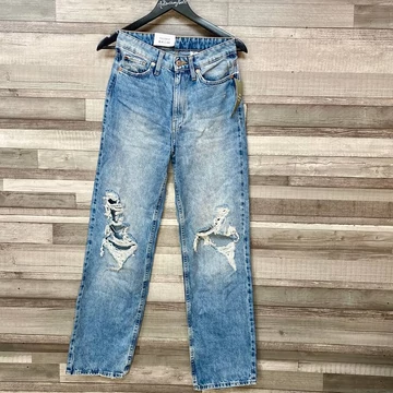 H&amp;M loose straight szaggatott farmernadrág 36