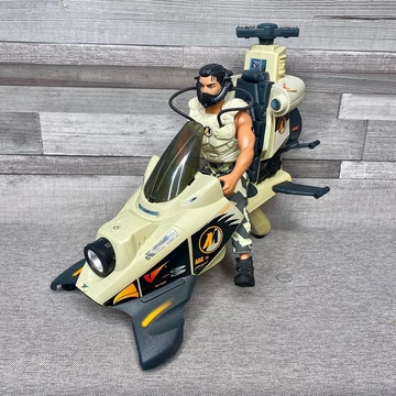 Vintage Action Man Hasbro 1997 játék figura és jármű