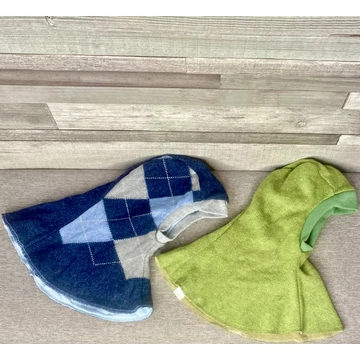 Fidini balaklava kék-zöld sapka szett 48