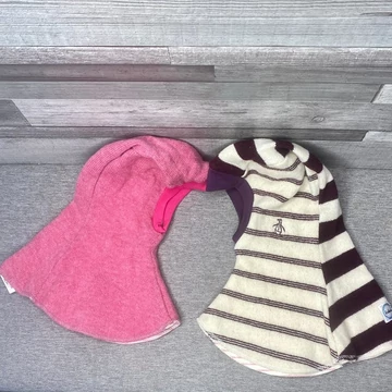Fidini balaklava rózsaszín-csíkos gyerek sapka szett 46