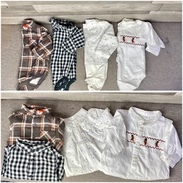 Márkás hosszú ujjú fiú body csomag 62