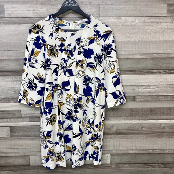 Mango Suit Collection kék virágos ruha XS