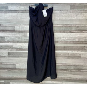 H&amp;amp;M fekete nyakbakötős midi ruha M