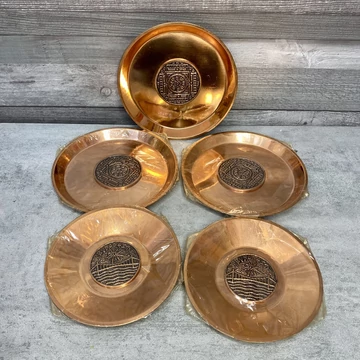 Ganz Mávag Budapest bronz színű fali dísz tálak