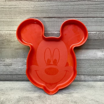 Disney Tupperware Mickey Mouse piros tálka