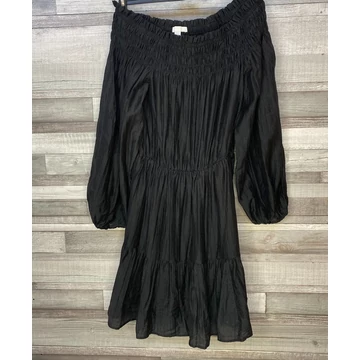 H&amp;M lenge fekete ruha XS