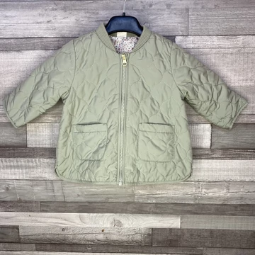 Halványzöld kislány átmeneti kabát 80