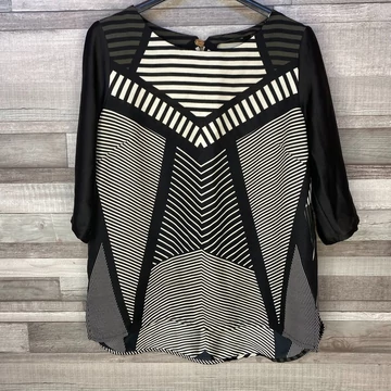 MNG elegáns csíkos blúz M