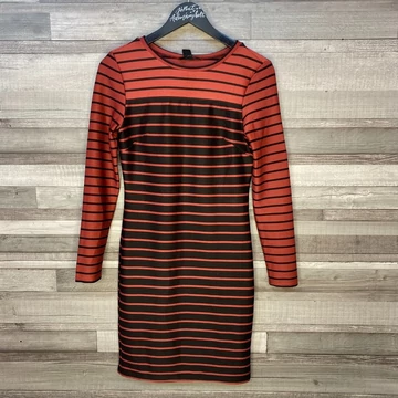 H&amp;M csíkos hosszú ujjú ruha S