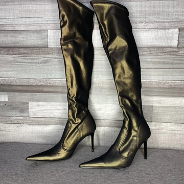 Olasz fényes hosszúszárú csizma 36