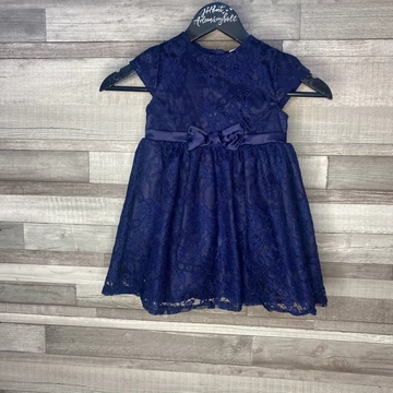 So cute sötétkék kislány alkalmi ruha 98