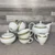 Alföldi porcelán edénygyár Bt. Hungary aranyozott 6 személyes levélmintás készlet