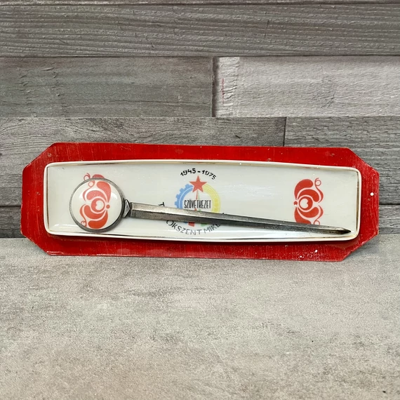 Hollóháza Hungary, Hollóházi porcelán 1945-1975 Törökszentmiklós emlék csomag