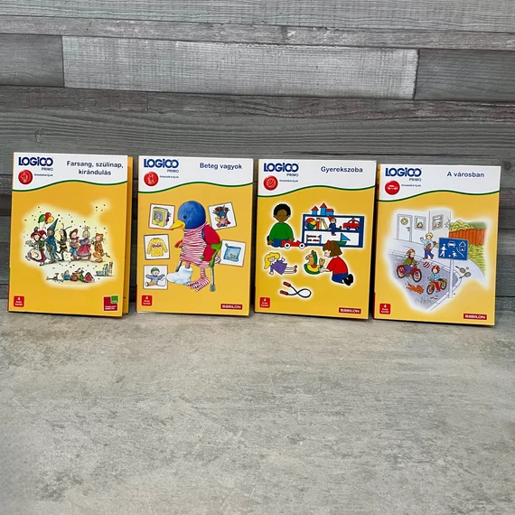 Logico Primo ovis foglalkoztató 4 éves kortól,  4 csomag feladatlap