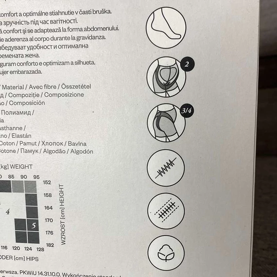 Fiore kismama harisnya testszínű 20den 4