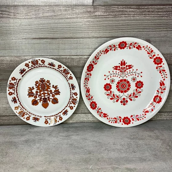Alföldi porcelán fali dísztányér szett