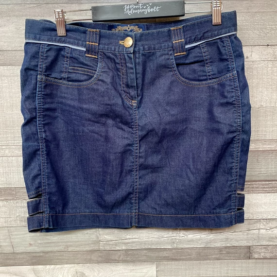 Gianni Versace sötétkék farmerszoknya 30