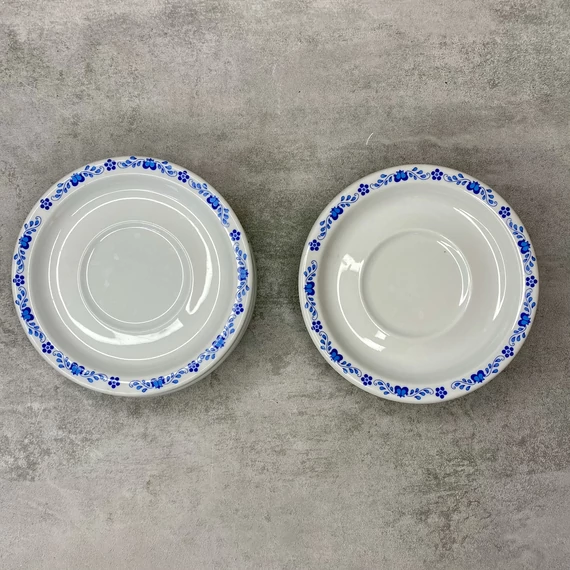 Alföldi porcelán magyaros kék kistányér 12 db-s szett 