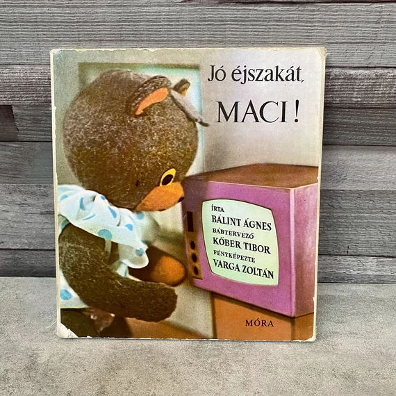 Móra Kiadó: Jó éjszakát, MACI! retro laporello mesekönyv