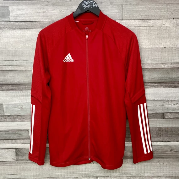 Adidas piros cipzáras szabadidő felső 164