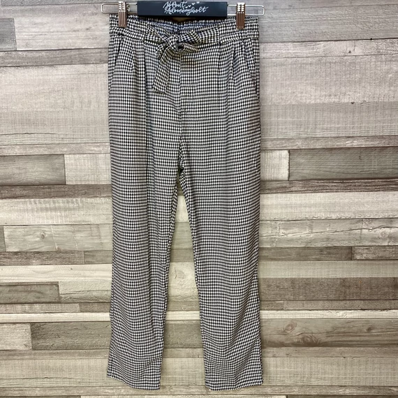 H&amp;M tyúkláb mintás gumis derekú nadrág 146