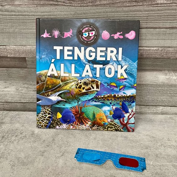 Tengeri Állatok 3D-s könyv
